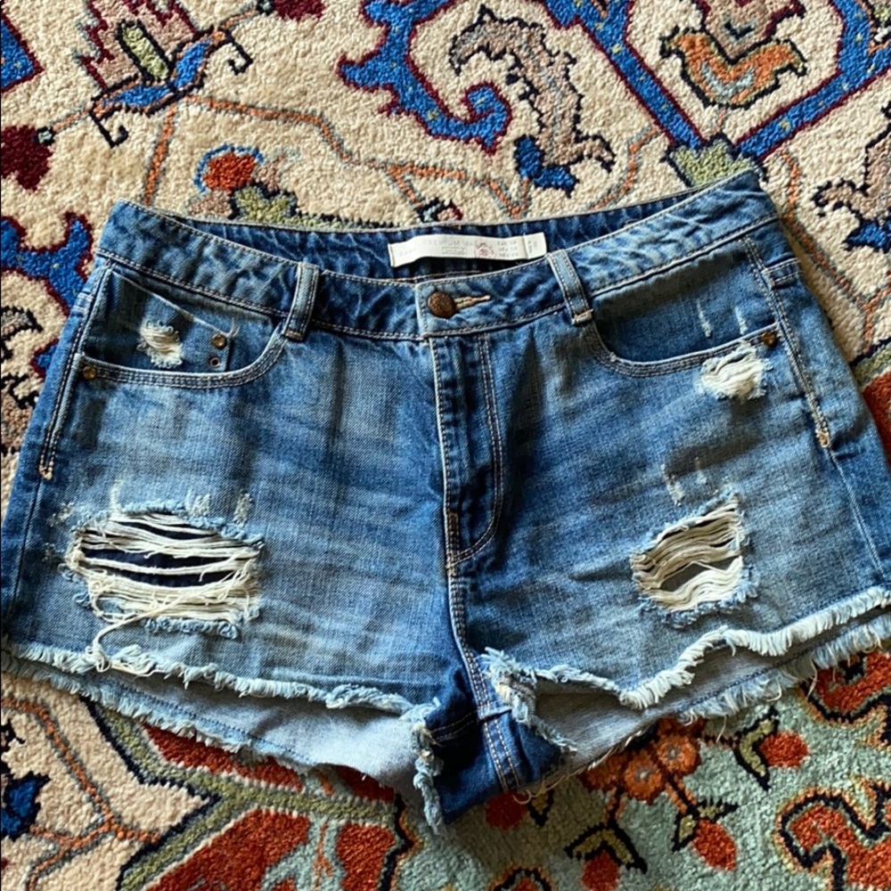 Denim shorts